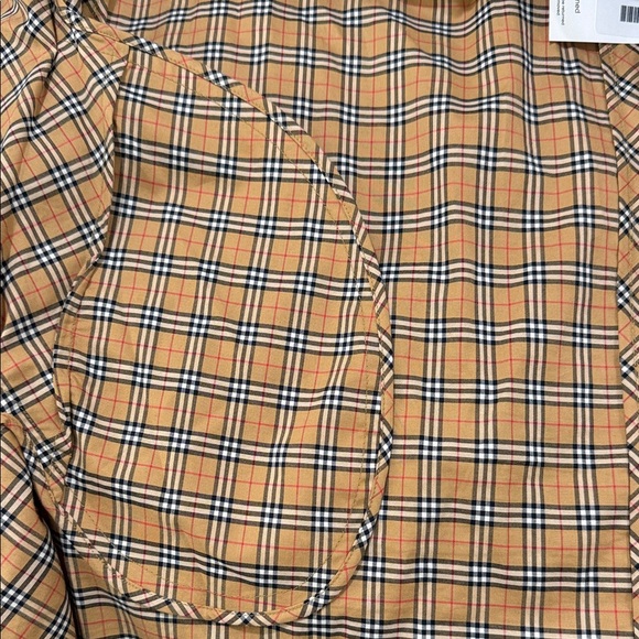 Burberry Plaid Long Sleeve Dress in Classic Print: Size 6 with POCKETS - Picture 8 of 12
